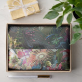 Bloem bedekte fee meisje decoupage tissuepapier (Geschenk)