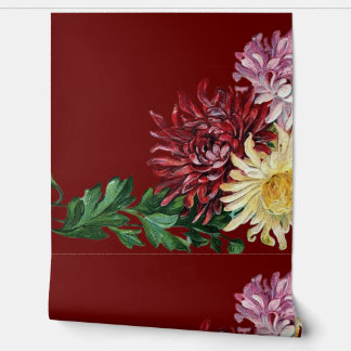 Bloem behang stijl ontwerp