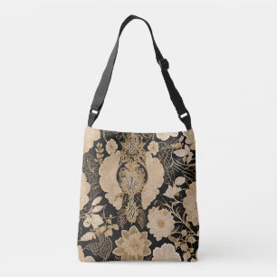 Bloem beige kant Ai-kunst Crossbody Tas