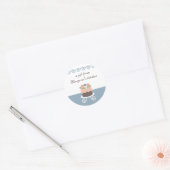 Bloem berijpte versierde taart bakken cadeau stick ronde sticker (Envelop)
