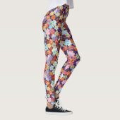 Bloem, bladeren en ontwerpen leggings (Rechts)
