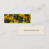 Bloem Bladwijzer Mini Visitekaartje (Voorkant / Achterkant)