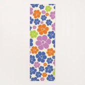 Bloem - blauw, Oranje, Paars, groen Yogamat (Achterkant)