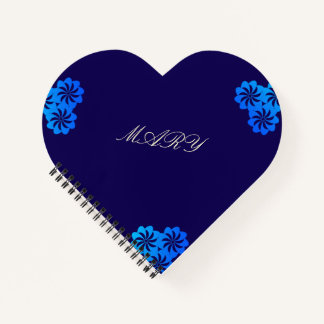 Bloem Blauw Persoonlijk Notitieboek