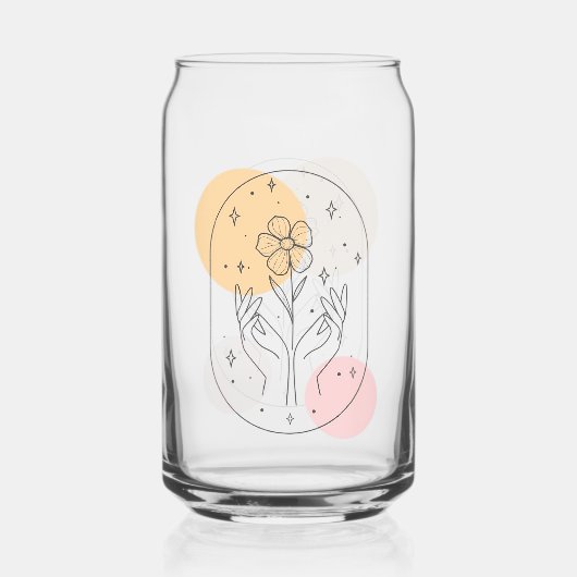 Bloem Blikvorm Glas (Voorkant)