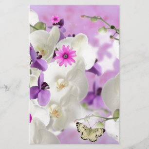 bloem bloesem bloesems orchideeën plant bloem briefpapier