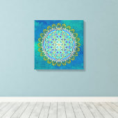 bloem - bloesems 1 canvas afdruk (Insitu (Houten vloer))