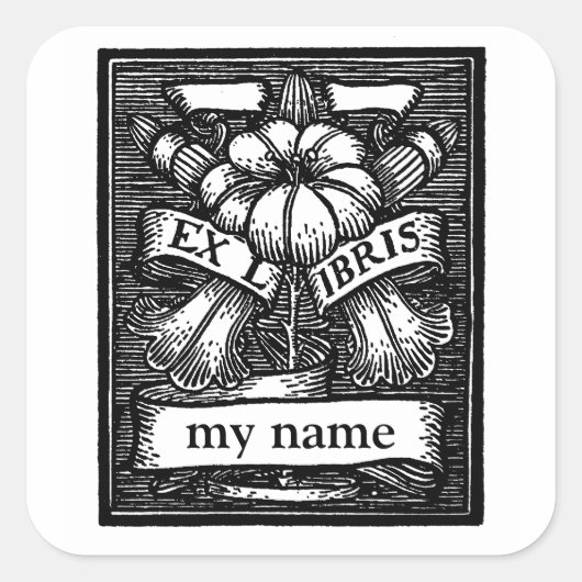 Bloem Boekplaat Stickers (Voorkant)