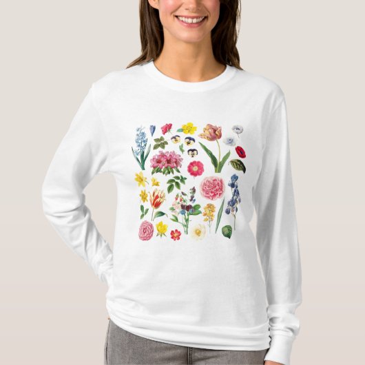  bloem,  botanisch, wilde bloem t-shirt (Voorkant)