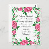 bloem briefkaart (Voorkant / Achterkant)