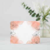 bloem briefkaart (Staand voorkant)