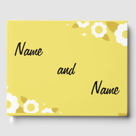 bloem bruiloft gastenboek