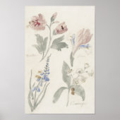 Bloem c, vintage kinderkamer  poster (Voorkant)