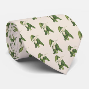 Bloem Calla Lily Green laat kleding hangen Stropdas