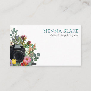 Bloem Camera Watercolor Bruidsfotograaf Busi Visitekaartje