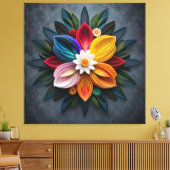 bloem canvas afdruk (Insitu (Woonkamer))