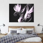 Bloem Canvas Afdruk (Insitu (Slaapkamer))