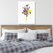 Bloem Canvas Afdruk (Insitu (Slaapkamer))