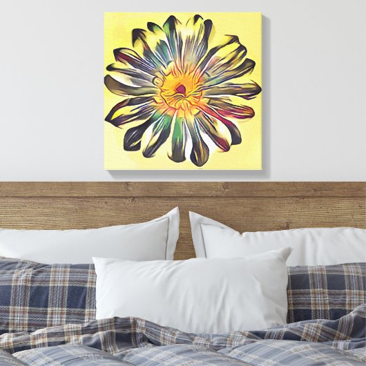 bloem canvas afdruk (Insitu (Slaapkamer))