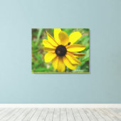 bloem canvas afdruk (Insitu (Houten vloer))