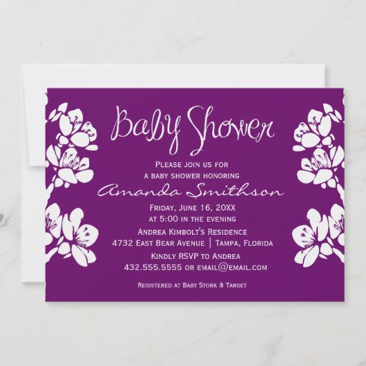 Bloem Collectie | BABY SHOWER | Uitnodiging (Voorkant)