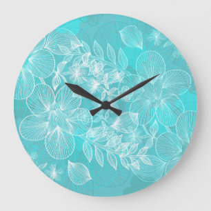 Bloem Decor 25 wandklokken & numerieke opties Grote Klok