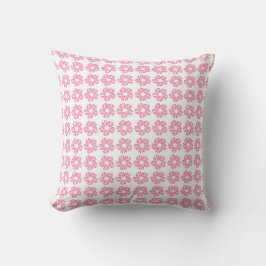 Bloem Decoratief Roze Rode Naadloos Patroon Kussen