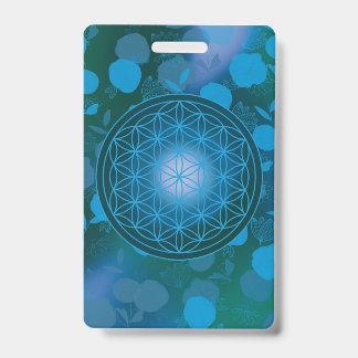 bloem des levens, chakra,zen,heilige geometrie, badge