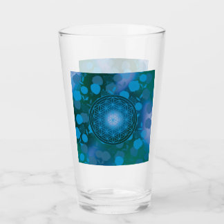 bloem des levens, chakra,zen,heilige geometrie, glas
