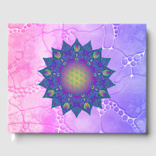 Bloem Des Levens - Indiase Mandala 3 Gastenboek