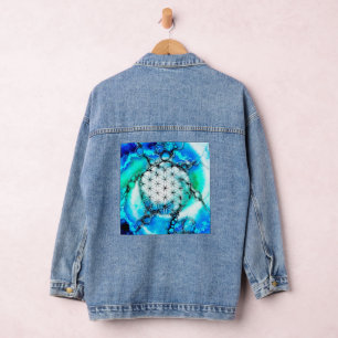 Bloem Des Levens - Kleurrijke Wegen 2 Denim Jacket