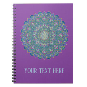 Bloem Des Levens - Mandala India-stijl 1 Notitieboek