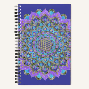 Bloem Des Levens - Mandala India Stijl 2 Notitieboek