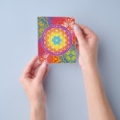 Bloem des levens mandala zen flyer (Hand)