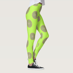 Bloem Des Levens - Vintage Bloemornamenten 2 Leggings