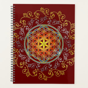 Bloem Des Levens - Vintage Ornamenten Mandala 1 Planner