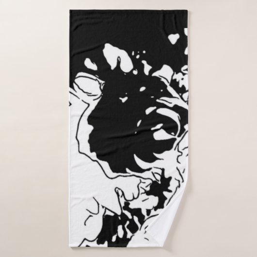 Bloem Doodle Bad Handdoek (Badhanddoek)