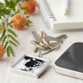 Bloem Doodle Sleutelhanger (Zijkant)