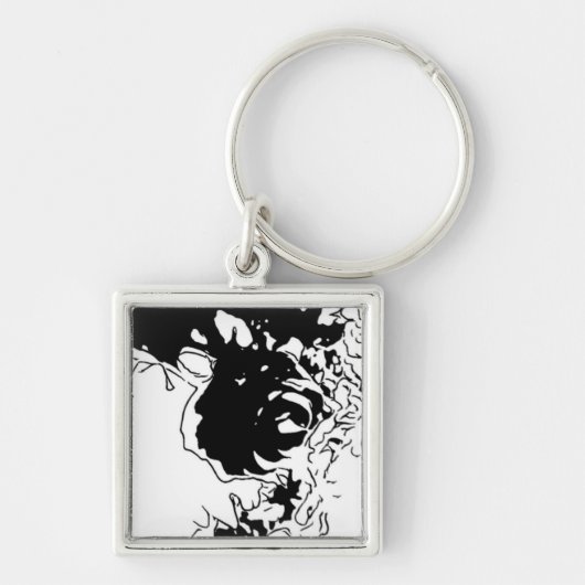 Bloem Doodle Sleutelhanger (Voorkant)