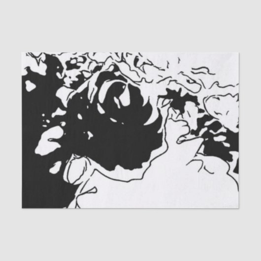Bloem Doodle Tissuepapier (Voorkant)