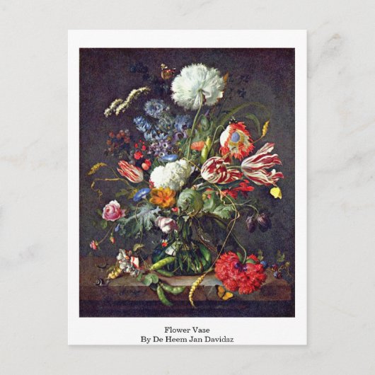 Bloem door de Heem Jan Davidsz Briefkaart (Voorkant)