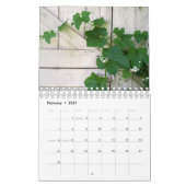 Bloem en bladeren Kalender (Feb 2027)