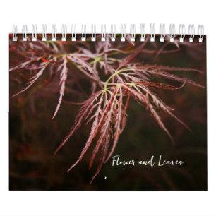 Bloem en bladeren Kalender