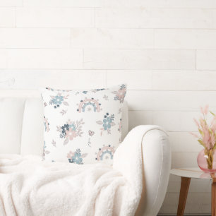 Bloem en Boho naadloos patroon Kussen