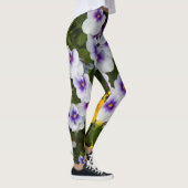 Bloem en gebladerte kunst leggings (Rechts)