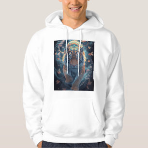 Bloem- en Koi Droomontwerp Hoodie