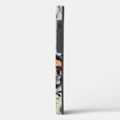 Bloem- en lederpatroon, Japans ontwerp Case-Mate iPhone Case (Achterkant / Links)