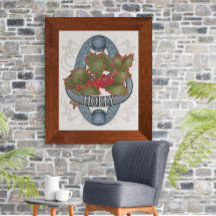 Bloem- en magische Poster - Holly