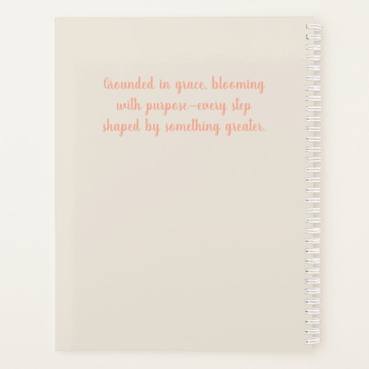 Bloem en roos boeket op rustiek hout planner (Achterkant)