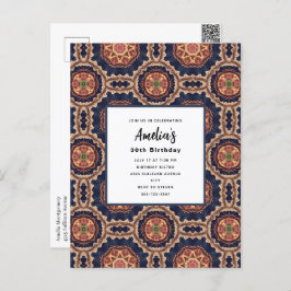 Bloem- en stervormen Decoratief Ontwerp Verjaardag Briefkaart